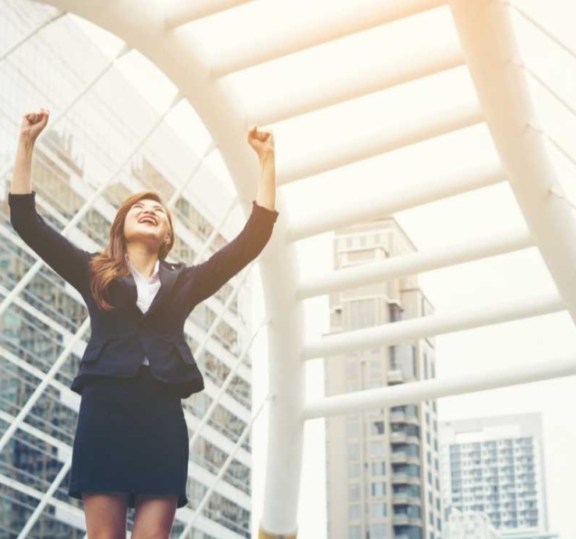 Vida plena gracias a su estabilidad financiera.